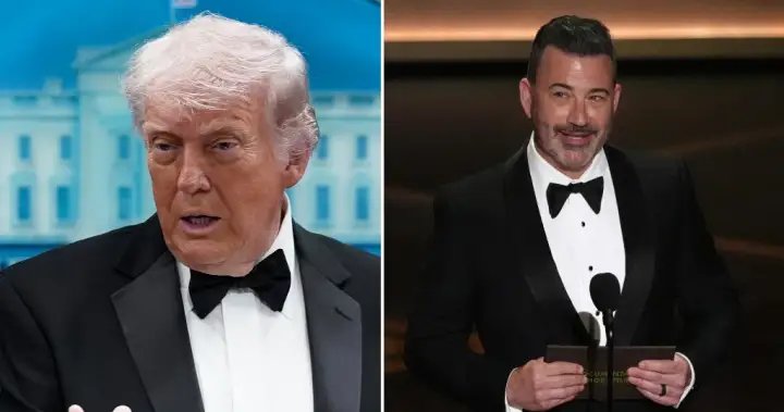 Trump calls for jimmy kimmel to be fired after ‘expectant widow’ comment - national Trump kimmel melania comments