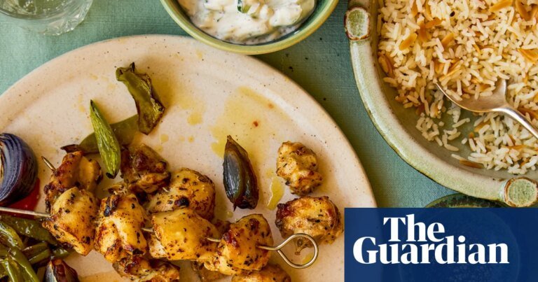 Özlem warren’s recipes for chicken shish and turkish-style rice pilaf | food