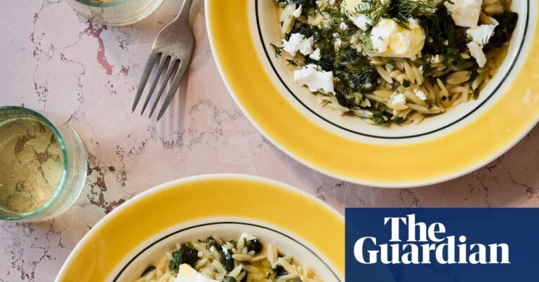 Georgina hayden’s quick and easy recipe for spanakopita orzo | food