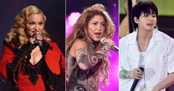 Madonna, shakira, bts to headline world cup final’s 1st halftime show - national Madonna shakira bts world cup half time show