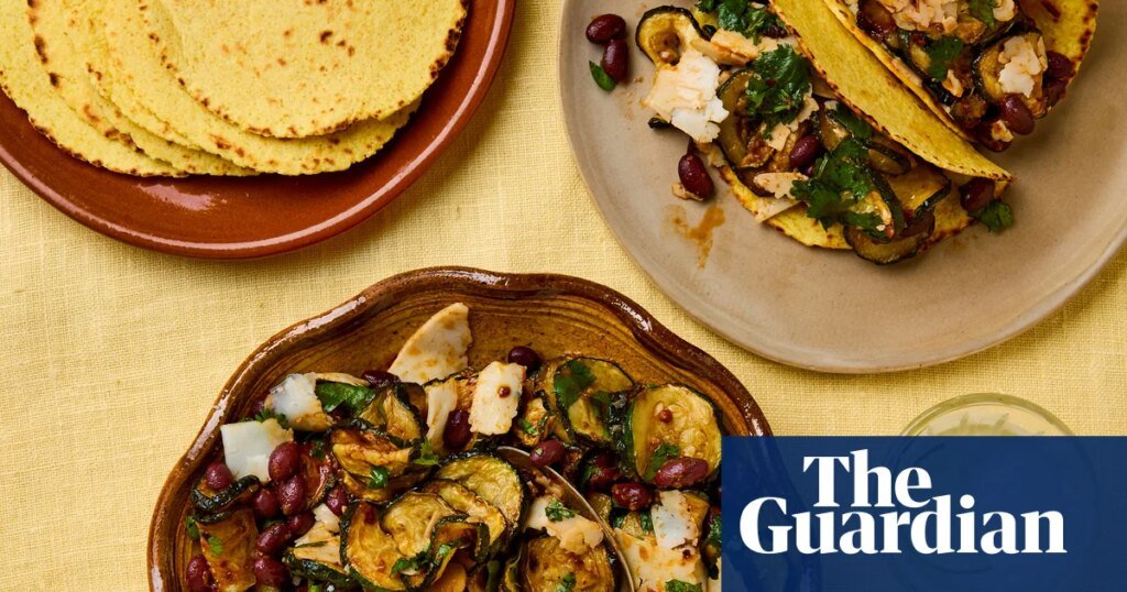Meera sodha’s recipe for fried courgette, black bean and goat’s cheese tacos | vegetables Meera sodha’s recipe for fried courgette, black bean and goat’s cheese tacos | vegetables